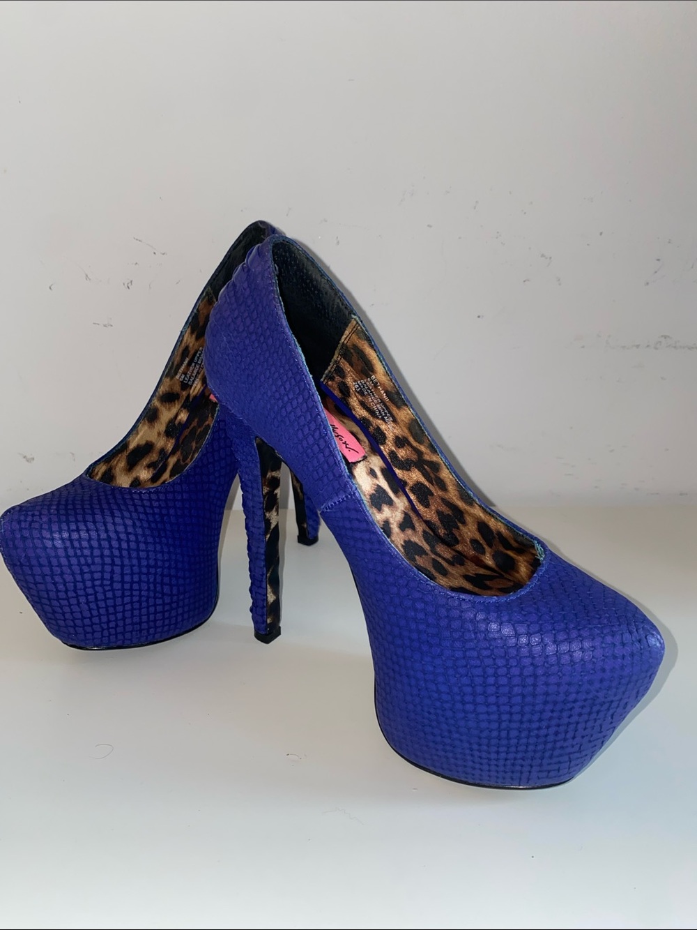 Women’s Blue Platform Stiletto Pumps
